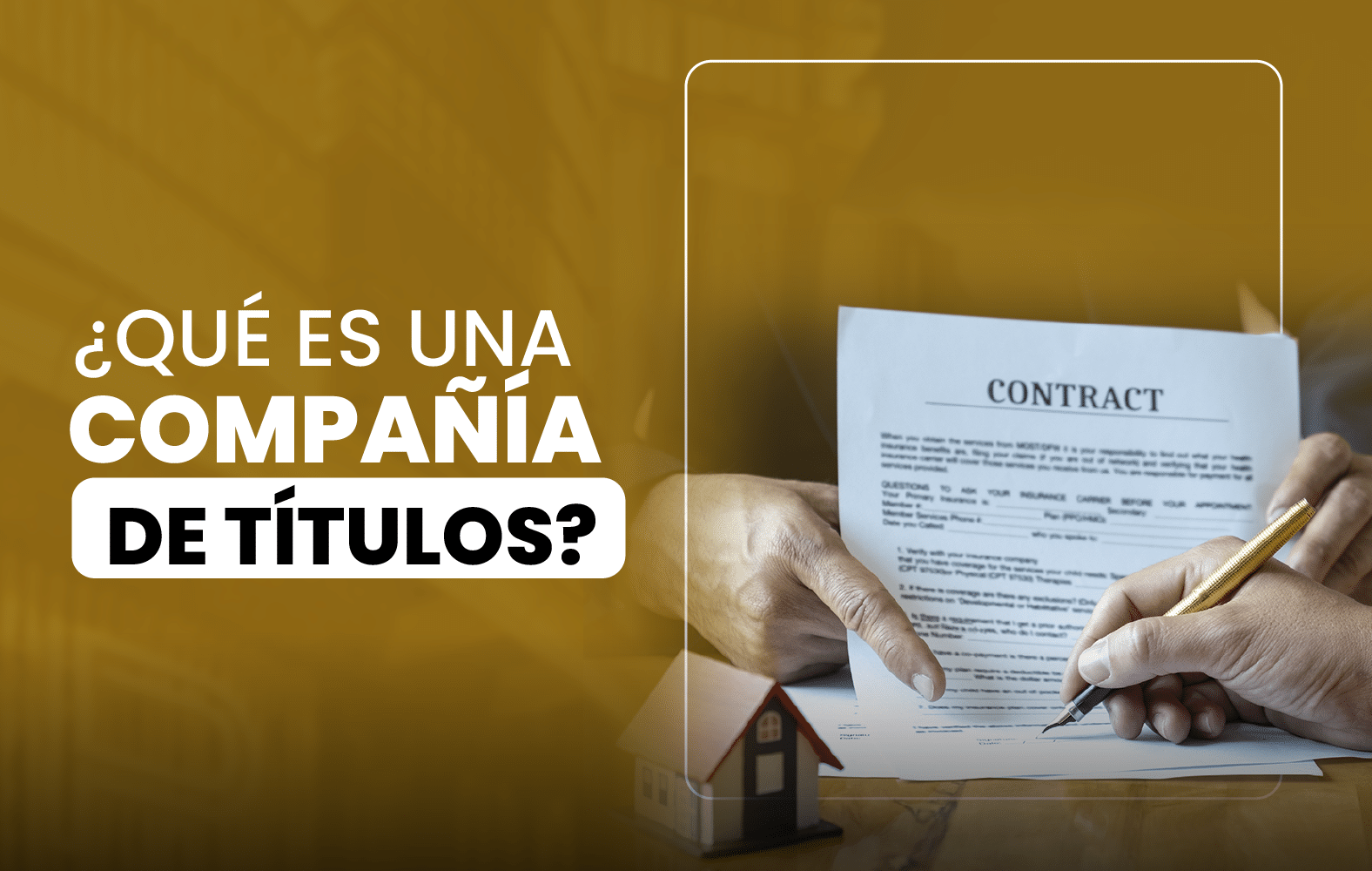 ¿Qué es una Compañía de Títulos?